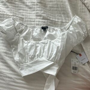 Cross over crop top from Originality, Dry Goods